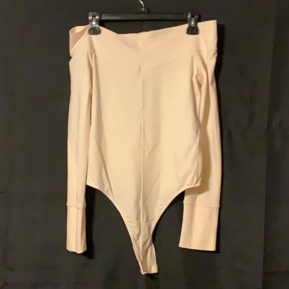 Free People off white long sleeve body suit